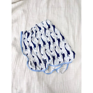 Baby KicKee Pants Bamboo White Blue Mermaid Stroller Blanket One Size